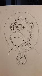 Pencil work for Space Monkey